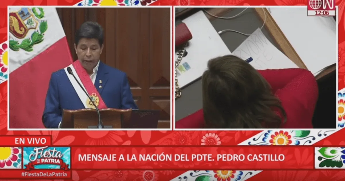 Pedro Castillo da su mensaje a la Nación y los congresistas firman su