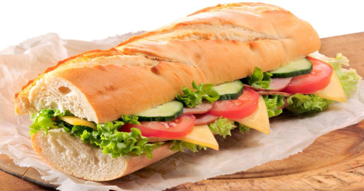¡Solo hoy! El segundo sándwich de 15 cm o 30 cm sale gratis