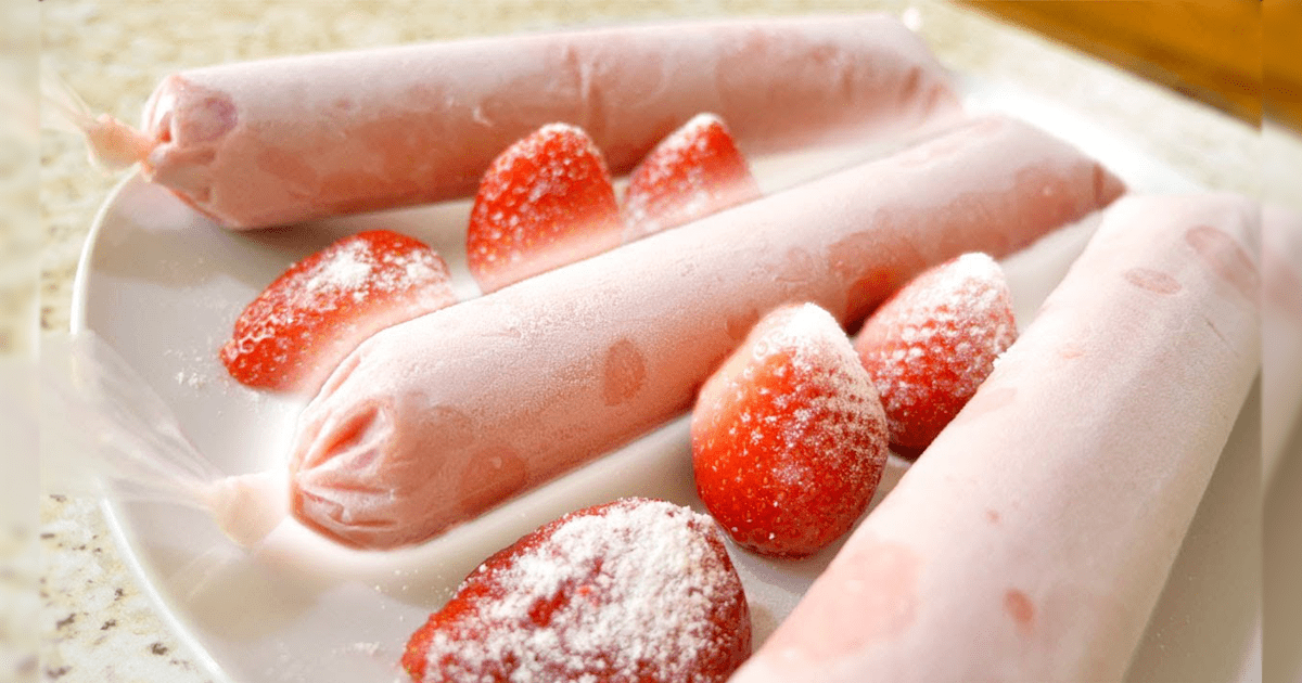 Fresas en leche