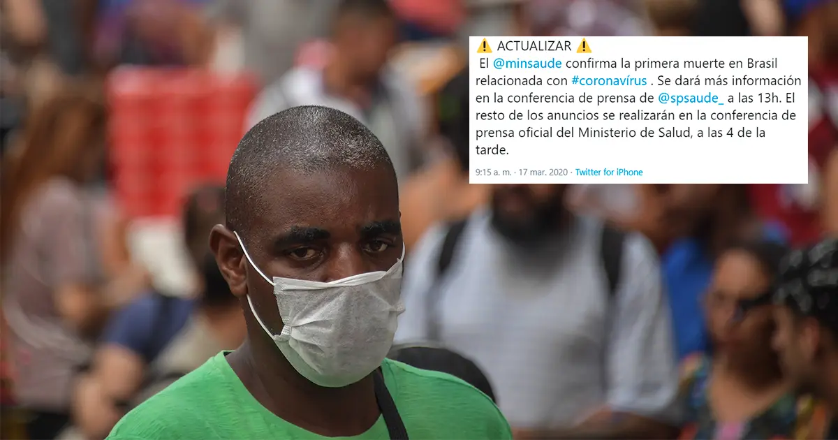 Un hombre de 62 años, primera víctima mortal del coronavirus en Brasil