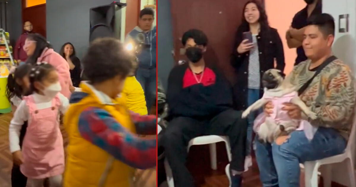Joven lleva a su perrito bebé a una fiesta de cumpleaños y se vuelve viral