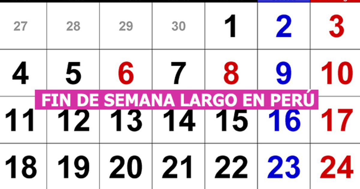 Feriado 8 Y 9 De Diciembre En Perú: ¿quiénes Descansan Y Qué ...