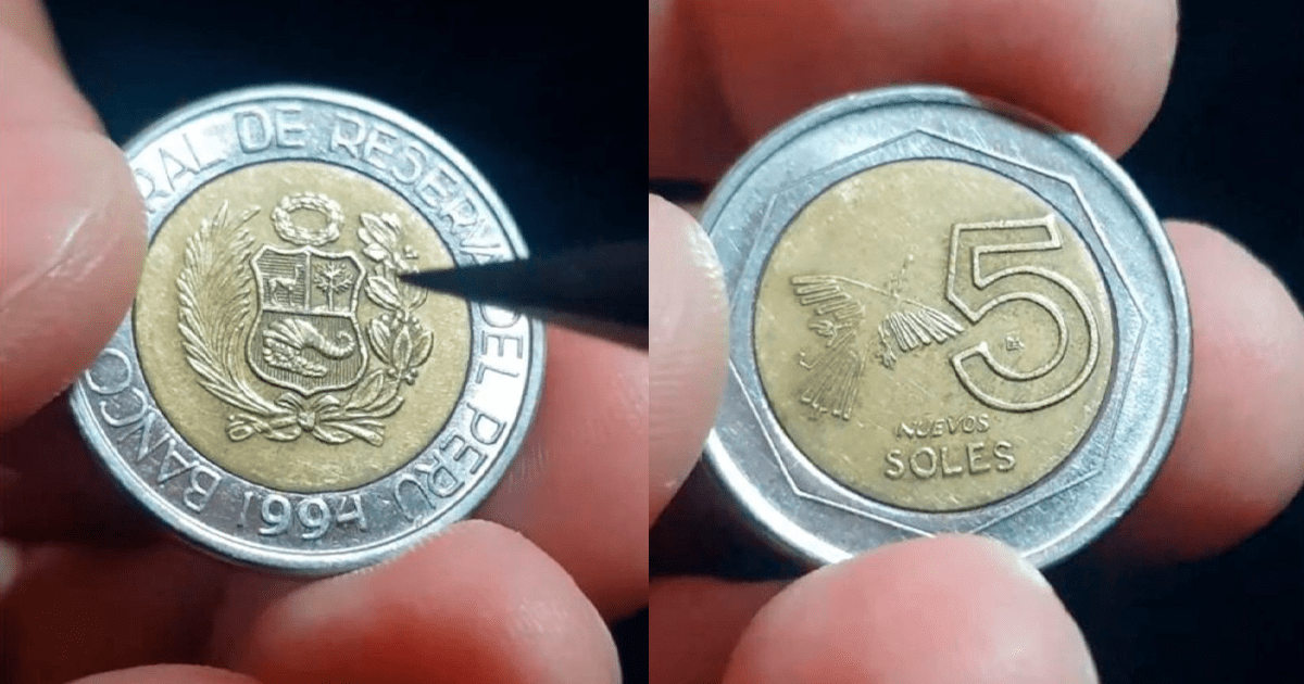 Esta es la preciada moneda de 5 soles por la que pagan actualmente una ...