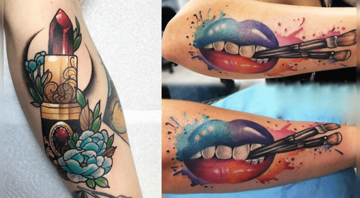 10 tatuajes más creativos que toda amante del maquillaje desearía tener