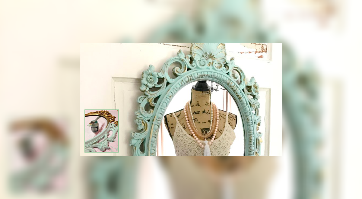 ¡Chalk Paint! Actualiza tu espejo con pintura a la tiza en un triz