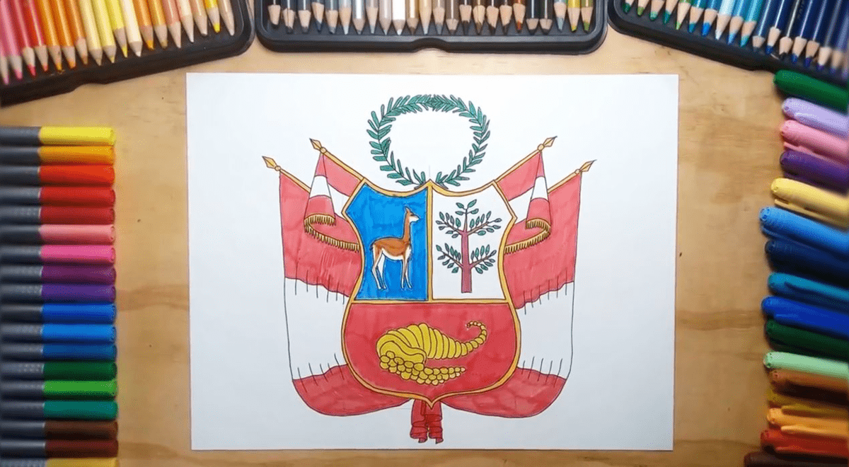 Como Dibujar El Escudo Del Peru Paso A Paso Y Muy Facil – Rainy Weathers