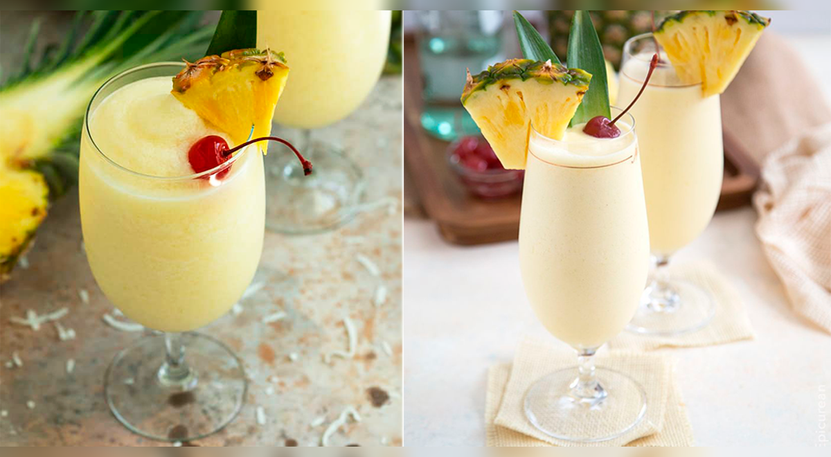 Frozen de piña colada: una rica manera de refrescarte este verano