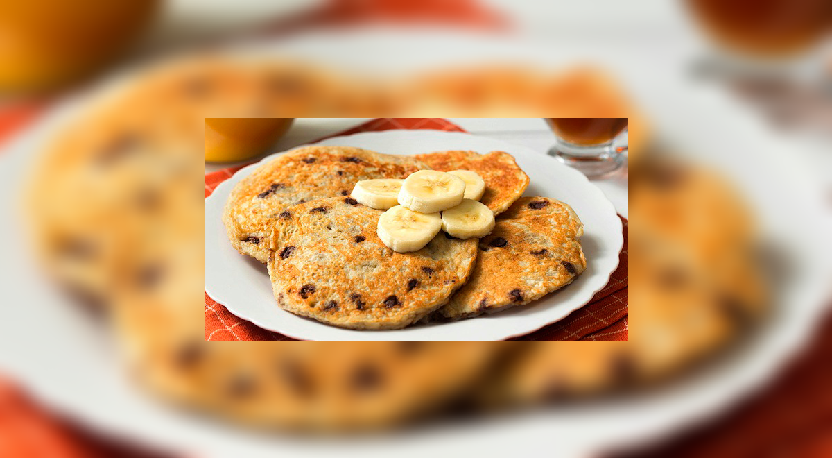 Pancakes de avena y plátano, una opción saludable para el desayuno