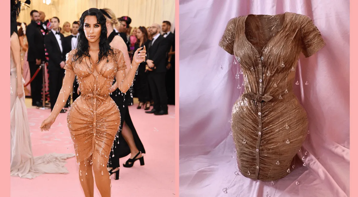 inestable Sumergir cascada Kim Kardashian felicita a diseñadora que hizo una réplica su vestido de la  MET Gala