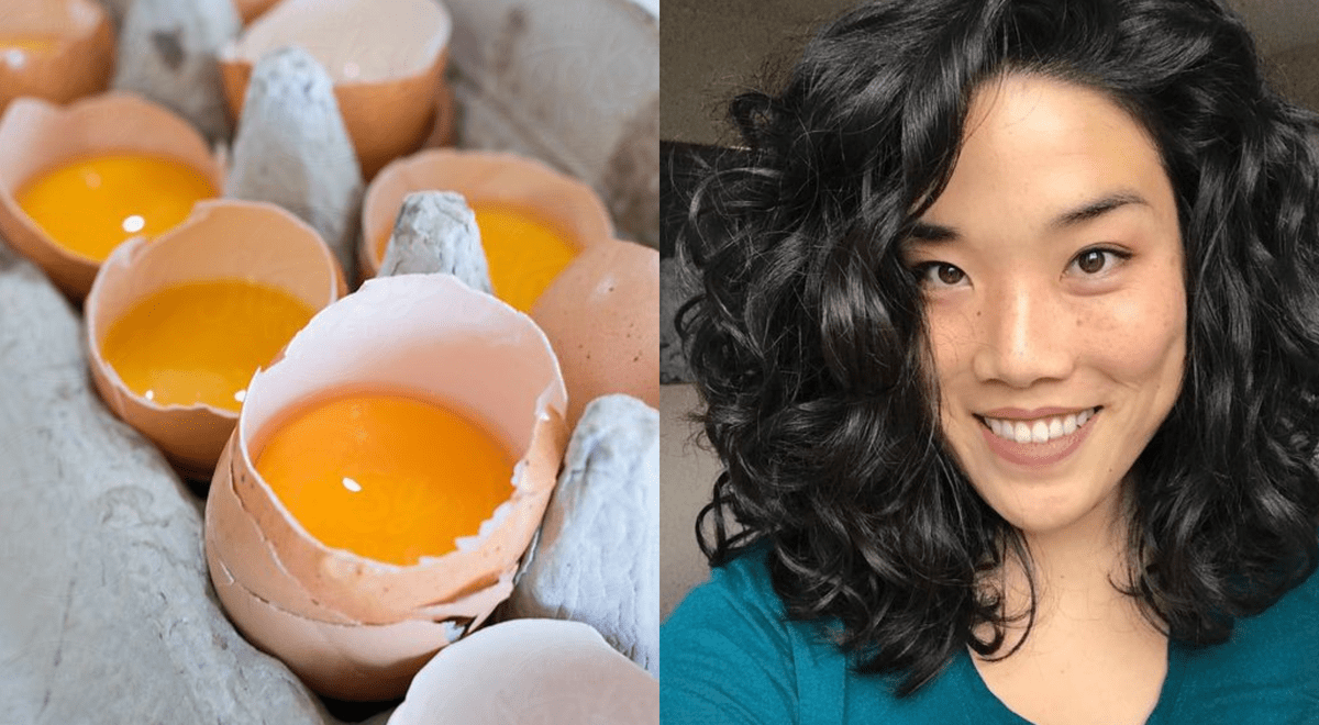 Prepara esta mascarilla huevo vinagre hidratar cabello seco