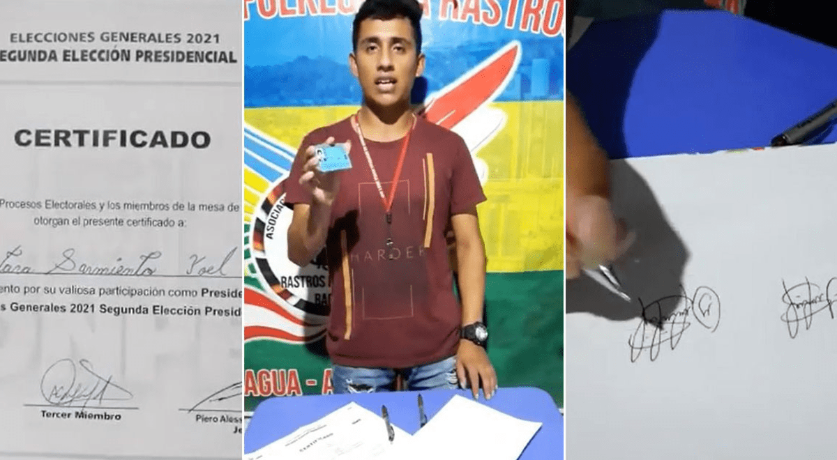 Joven que cumplió como miembro de mesa descarta acusación de firma falsa de Fuerza Popular Joven que cumplió como miembro de mesa descarta acusación de firma falsa de Fuerza Popular
