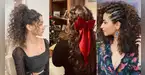 5 peinados navideños para cabello ondulado que te harán lucir elegante y chic estas fiestas
