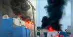 URGENTE | Incendio de gran magnitud arrasa almacén de plásticos en la av. Colonial: más de 15 unidades luchan contra el fuego