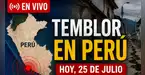 Perú vuelve a temblar: revisa dónde fue el epicentro del sismo de hoy sábado 25 de julio, según el IGP Perú vuelve a temblar: revisa dónde fue el epicentro del sismo de hoy sábado 25 de julio, según el IGP