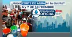 ¿Habrá CORTE DE AGUA en tu distrito? Sedapal revela cronograma OFICIAL del 6 y 7 de septiembre ¿Habrá CORTE DE AGUA en tu distrito? Sedapal revela cronograma OFICIAL del 6 y 7 de septiembre