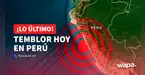 Último temblor en Perú HOY 30 de septiembre: magnitud, epicentro y profundidad según IGP Último temblor en Perú HOY 30 de septiembre: magnitud, epicentro y profundidad según IGP