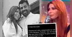 Milena Zárate le pone punto final a su compromiso con Carlos Mendoza y lanza contundente frase: “Un anillo no aguanta todo” Milena Zárate le pone punto final a su compromiso con Carlos Mendoza y lanza contundente frase: “Un anillo no aguanta todo”