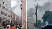 Incendio genera alarma cerca del Barrio Chino: al menos cuatro unidades de bomberos atienden la emergencia