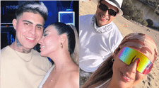 Pamela López y Paul Michael se lucen en Ica con looks veraniegos junto a los hijos de cada uno