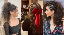 5 peinados navideños para cabello ondulado que te harán lucir elegante y chic estas fiestas