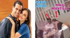 Gustavo Salcedo y Maju Mantilla son captados en 'amores' sin sus hijos en Aeropuerto