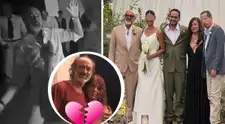 Carlos Alcántara es parte de inesperado momento frente a su aún esposa durante la boda de su hijo tras separación