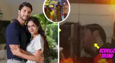 Mayra Goñi es captada dándose apasionado beso con Rodrigo Brand y actor empieza pelea con periodista de ‘Amor y Fuego'