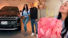 ¿Cueva tiró la casa por la ventana? Pamela Franco se luce con LUJOSA camioneta como REGALO de cumpleaños