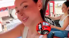 Pamela Franco presume IMPORTANTE ADQUISICIÓN y sorprende al manejar moderno tráiler: "Poco a poco"