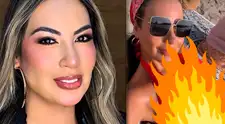 Pamela López sorprende al lucir su figura en diminuto bikini durante celebración de Fiestas Patrias