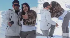 ¡Aprende, Farfán! Novio de Darinka Ramírez la sorprende y le pide MATRIMONIO con lujoso anillo en medio de la nieve: "Sí, para siempre"