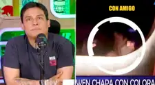 Novia de Curwen aparece muy cariñosa con otro hombre y él da con PECULIAR explicación: "No es un beso en la boca, lo saluda"