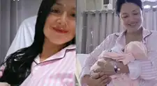 Katy Jara se convierte en madre por tercera vez y presenta a su bebé con emotivo mensaje: "Ya estás en mis brazos"