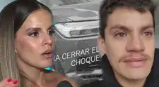 Hermano de Alejandra Baigorria preocupa al anunciar que sufrió fuerte accidente y muestra cómo quedó su auto: "Me choqué"