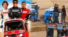 Ricardo Mendoza pierde el control de su MOTOTAXI y sufre ACCIDENTE en competencia contra Jorge Luna
