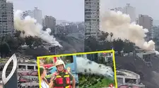 Incendio en la Costa Verde: fuego cerca de Larcomar moviliza a varias unidades de bomberos