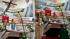 ¡Tragedia en la iglesia! Sacerdote FALLECE tras caerle una cruz durante MISA en vivo y sus ÚLTIMAS palabras dejan helados a todos: "Vamos a morir"