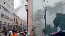 Incendio genera alarma cerca del Barrio Chino: al menos cuatro unidades de bomberos atienden la emergencia
