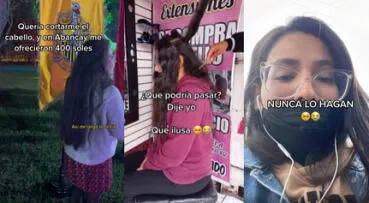 Lima: joven vende su cabello por JUGOSO MONTO en la avenida Abancay y termina arrepentida