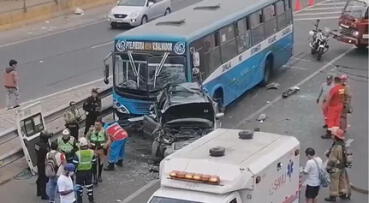 Vía Evitamiento: Bus 'EL CHINO' genera TRIPLE CHOQUE y habría dejado un fallecido