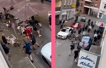 Hinchas serbios y Albaneses pierden los papeles y se enfrentan en las calles de Alemania durante la Eurocopa