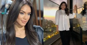 Jazmín Pinedo desata ola de suspiros con imponente look vanguardista de cuadros y cuero