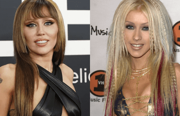Miley Cyrus rescata el icónico vestido que Christina Aguilera usó en 2000