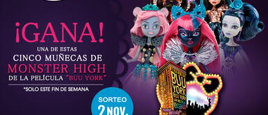 Gana una de las cinco muñecas Monster High del musical Buu York, Buu York Gana una de las cinco muñecas Monster High del musical Buu York, Buu York