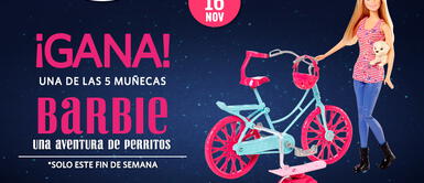 Sorteo: Gana una de las cinco Barbies de la película"Barbie Una aventura de Perritos" Sorteo: Gana una de las cinco Barbies de la película"Barbie Una aventura de Perritos"
