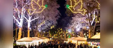 Encendido de las luces decorativas de Navidad en el centro de Barcelona por parte de la alcaldesa de la ciudad Ada Colau. Encendido de las luces decorativas de Navidad en el centro de Barcelona por parte de la alcaldesa de la ciudad Ada Colau.