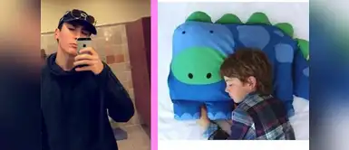 Joven compró una almohada de dinosaurio sin saber que el niño venía incluido Joven compró una almohada de dinosaurio sin saber que el niño venía incluido