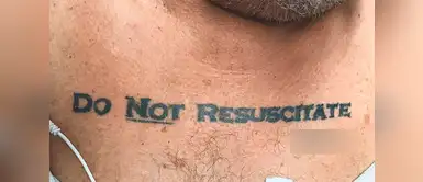 Médicos dejan morir a hombre por tatuaje en el pecho, 'No me resucites' Médicos dejan morir a hombre por tatuaje en el pecho, 'No me resucites'