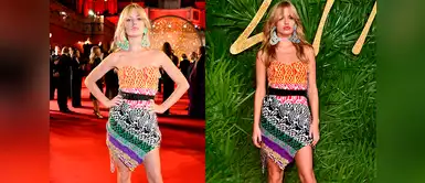 Georgia May Jagger, la hija de Mick Jagger, fue una de las pocas invitadas que apostó por el corto con un vestido estampado de Matty Bovan. Georgia May Jagger, la hija de Mick Jagger, fue una de las pocas invitadas que apostó por el corto con un vestido estampado de Matty Bovan.