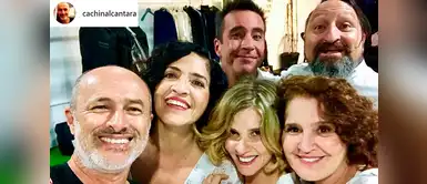 "Juntos otra vez como hace 20 años", escribió Carlos Alcántara 'Machin' en el pie de foto. "Juntos otra vez como hace 20 años", escribió Carlos Alcántara 'Machin' en el pie de foto.